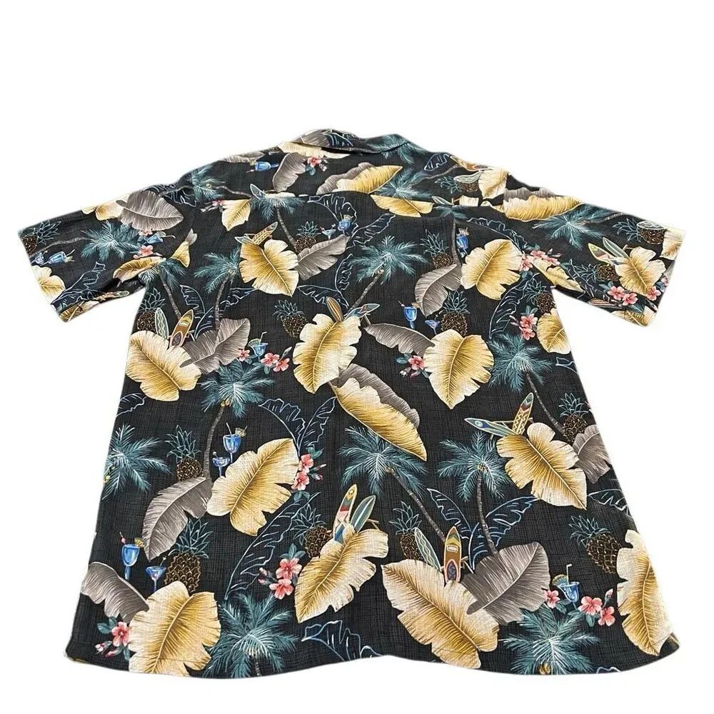 Campia Men's Tropical Short Sleeve Rayon Hawaiian Shirt Multicolor Medium NWOT